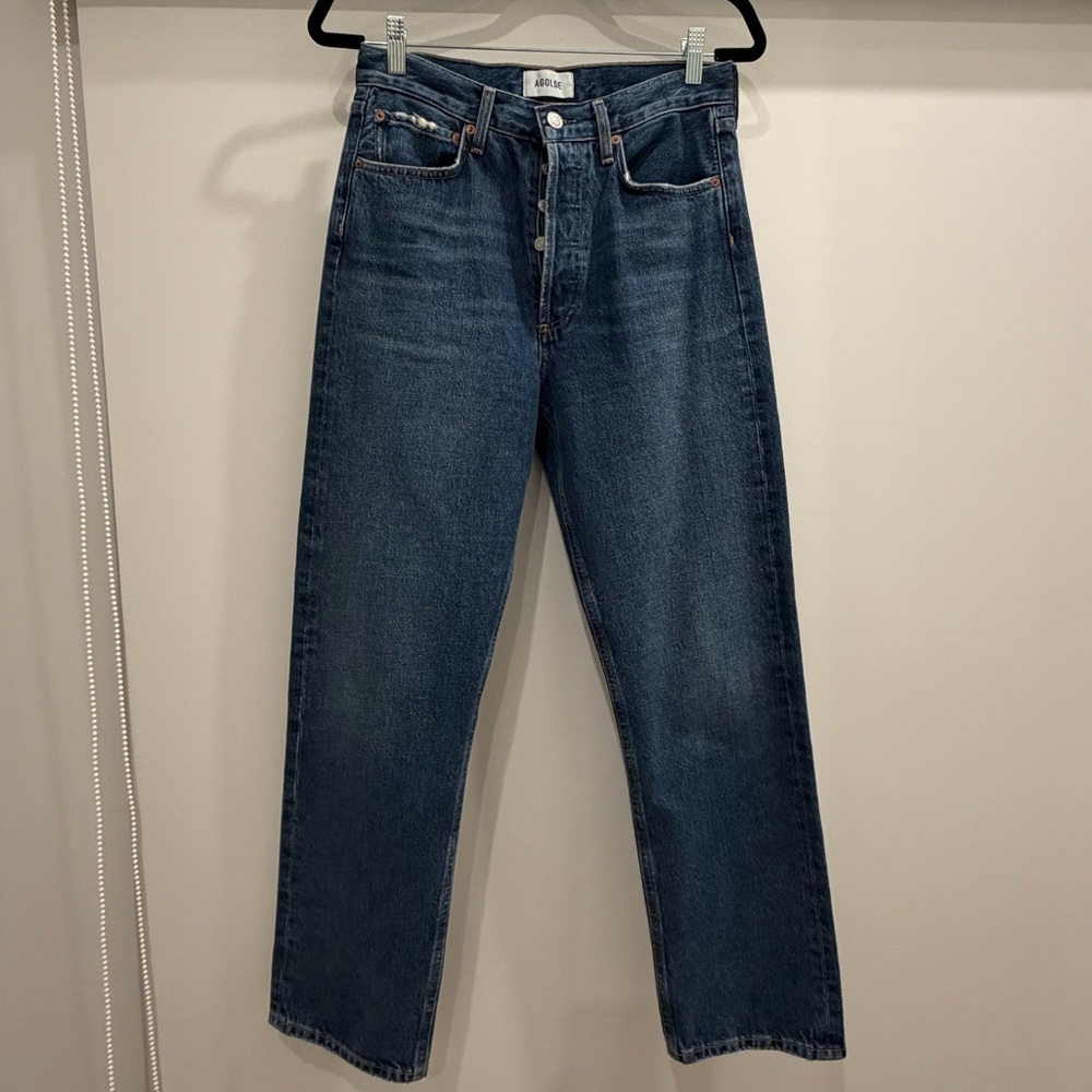 Agolde Women’s 90’s Pinch Waist Jeans in Deep Blue